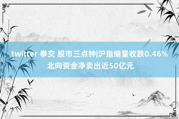 twitter 拳交 股市三点钟|沪指缩量收跌0.46% 北向资金净卖出近50亿元