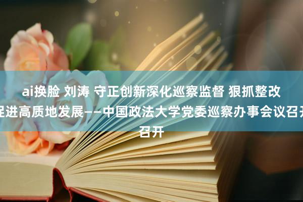 ai换脸 刘涛 守正创新深化巡察监督 狠抓整改促进高质地发展——中国政法大学党委巡察办事会议召开